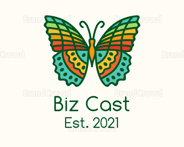 Tropical Radiant Butterfly Logo