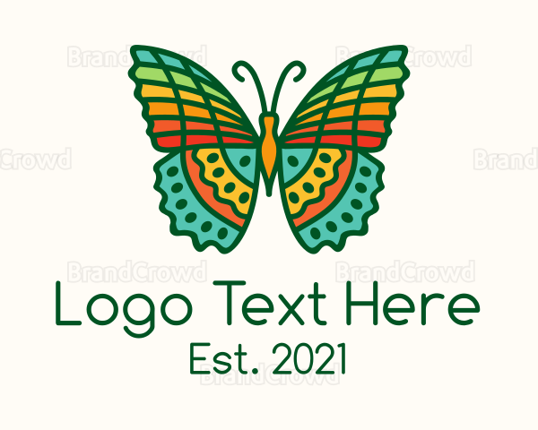 Tropical Radiant Butterfly Logo