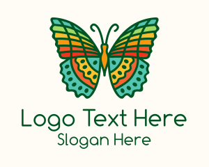 Tropical Radiant Butterfly Logo