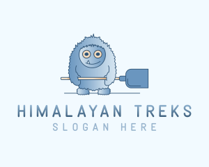 Himalayan - Mountain Yeti Shovel logo design
