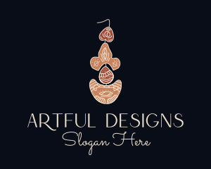 Bohemian Earring Craft logo design