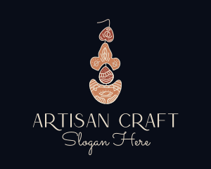 Bohemian Earring Craft logo design