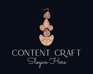 Bohemian Earring Craft logo design