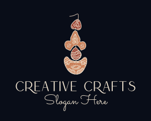 Bohemian Earring Craft logo design