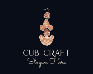 Bohemian Earring Craft logo design