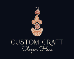 Bohemian Earring Craft logo design