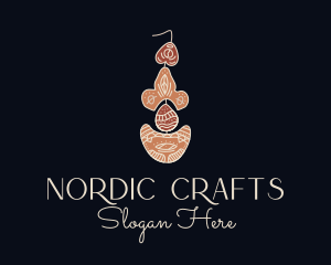 Bohemian Earring Craft logo design