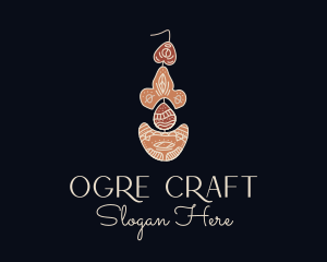 Bohemian Earring Craft logo design