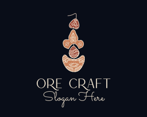 Bohemian Earring Craft logo design