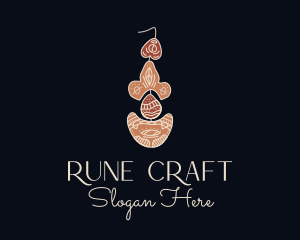 Bohemian Earring Craft logo design