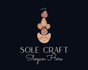 Bohemian Earring Craft logo design