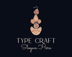 Bohemian Earring Craft logo design