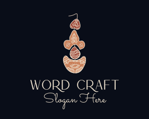 Bohemian Earring Craft logo design