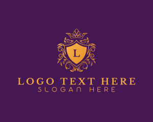 Agency - Crest Luxury Crown Shield logo design