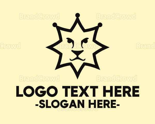 Sheriff Star Lion Logo