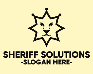 Sheriff - Sheriff Star Lion logo design