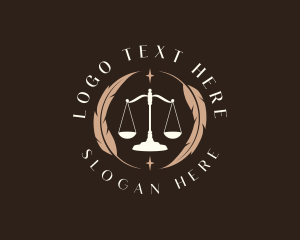 Feather - Legal Feather Scale logo design