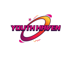 Youth - Galaxy Y2K Orbit logo design