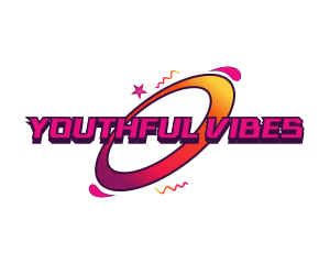 Youth - Galaxy Y2K Orbit logo design