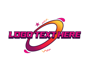 Skate - Galaxy Y2K Orbit logo design