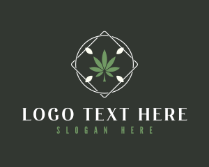 Thc - Cannabis Weed Leaf logo design