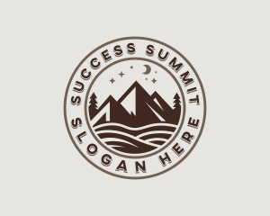 Peak Mountain Adventure logo design