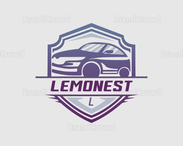 Gradient Race Car Logo