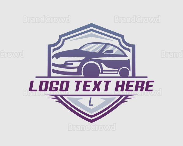 Gradient Race Car Logo