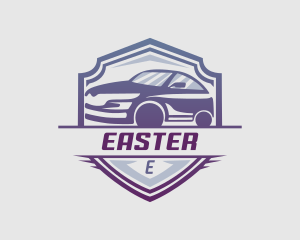 Gradient Race Car Logo