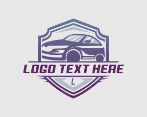 Gradient Race Car Logo