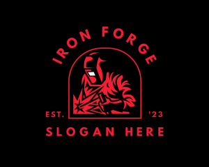 Iron Welding Metalwork logo design