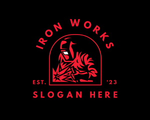 Iron - Iron Welding Metalwork logo design