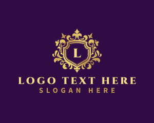 Exclusive - Luxury Royalty Shield logo design