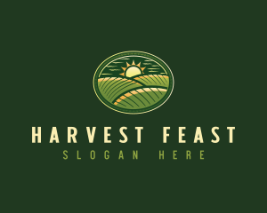 Farming Field Agriculture logo design