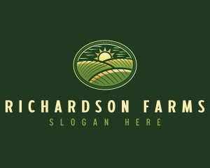 Farming Field Agriculture logo design