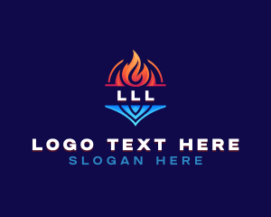 Element - Cooling Heating Thermal logo design