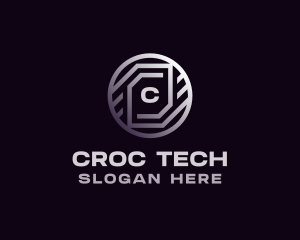 Tech Crypto Bitcoin logo design