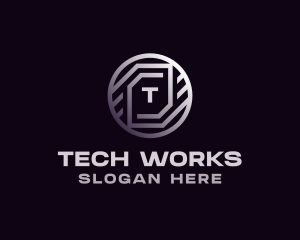 Tech Crypto Bitcoin logo design