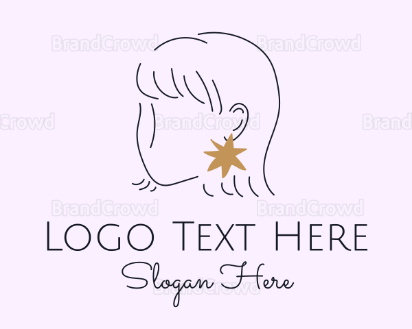 Woman Star Earring Logo