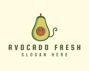 Avocado - Cute Avocado Fruit logo design