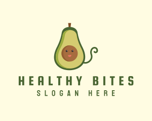 Nutritious - Cute Avocado Fruit logo design