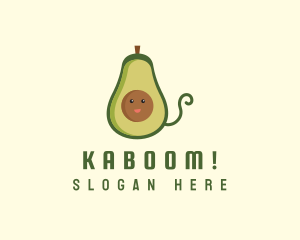 Mascot - Cute Avocado Fruit logo design
