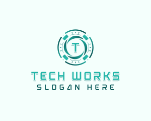 Cyber Tech AI logo design