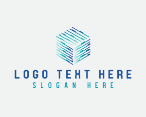 Geometry - Cube Tech Data logo design