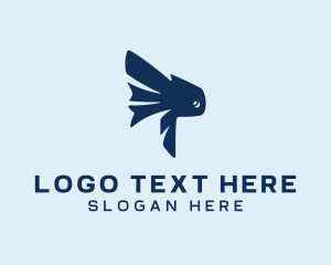 Mythical - Fish Pet Aquarium logo design