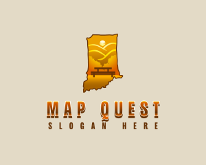 Indiana Map Park logo design