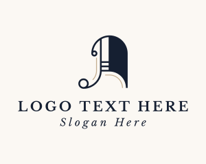 Letter A - Elegant Ornate Boutique logo design