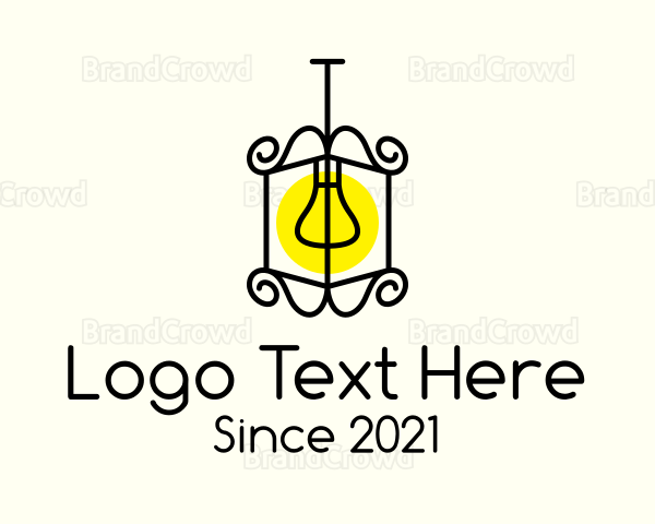 Vintage Ornate Lamp Logo