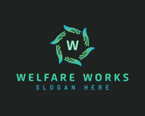 Welfare - Helping Hand Community Welfare logo design