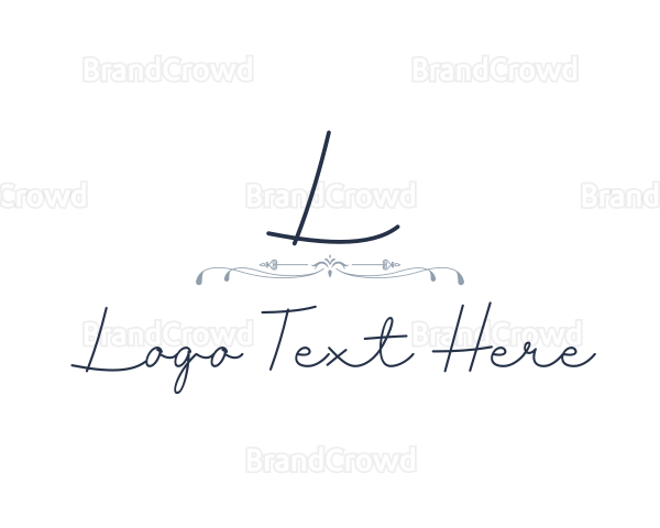 Elegant Wedding Signature Logo